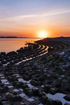 辽宁-大连-东港-海洋-海岸 图片素材