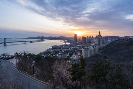 辽宁-大连-星海湾-星海湾大桥-城市 图片素材