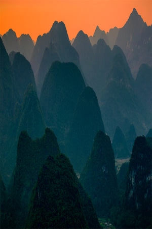 尘世烟火-风光-喀斯特-广西-风光 图片素材