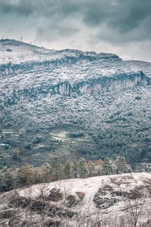 电脑传图-宅家-雪-贵州-桐梓 图片素材