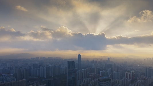 尘世烟火-梦幻-珠江新城-广州-阳光 图片素材