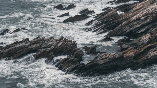 深圳-大海-礁石-浪-海浪 图片素材