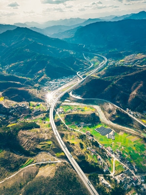 风光-山野-交通-山-四川 图片素材