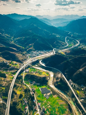 风光-山野-交通-山-四川 图片素材