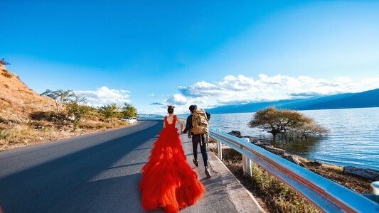 人像-成都-婚纱-城市-都市风光 图片素材