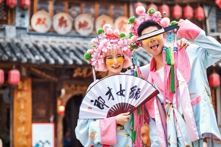 人像-成都-婚纱-城市-都市风光 图片素材