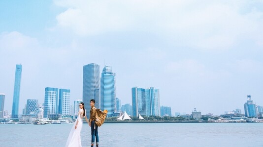 人像-成都-婚纱-城市-都市风光 图片素材
