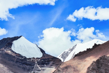 宅家-旅行-自然风光-青藏高原-雪山 图片素材