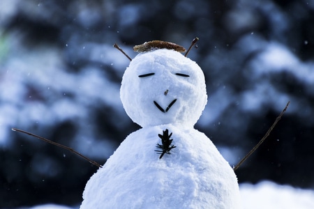 雪人-雪-色彩-纪实-摄影 图片素材