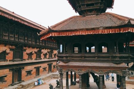 旅行-宗教-生活-尼泊尔-加德满都 图片素材