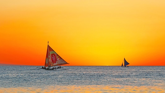 宅家-风光-电脑传图-夕阳余晖-黄昏 图片素材