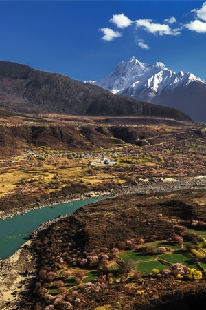 旅游-风光-西藏-林芝-雅鲁藏布江谷地 图片素材
