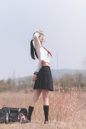 人像-jk-春天-郴州约拍-旅行 图片素材