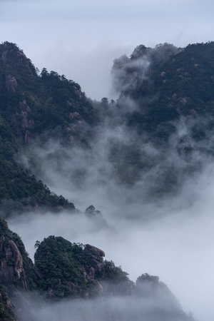 中国安徽、黄山、风光、风景区图-风光-自然风光-风景-自然 图片素材