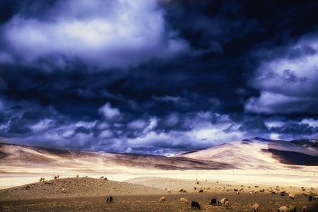 山脉-光影-西藏-风景-风光 图片素材
