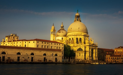 建筑-教堂-日落-威尼斯-水城 图片素材