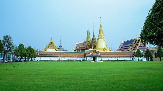 金色-泰国-电脑传图-曼谷-大皇宫 图片素材