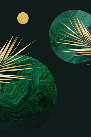 原创-设计-装饰画-绿色-植物 图片素材