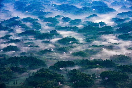 丘海-风光-云雾-云雾-风光 图片素材