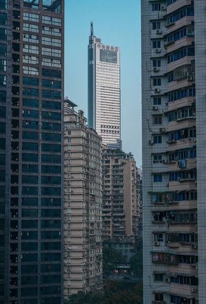 重庆-立体-都市-建筑-建筑 图片素材
