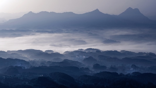 重庆-雾-风光-风景-山 图片素材
