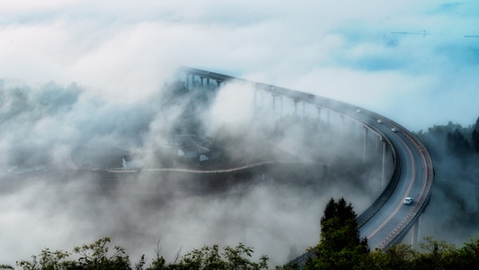 重庆-雾-风光-风景-山 图片素材