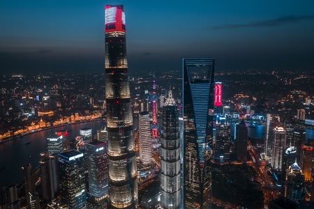 上海-外滩建筑-上海外滩夜景-城市色彩-城市建筑 图片素材