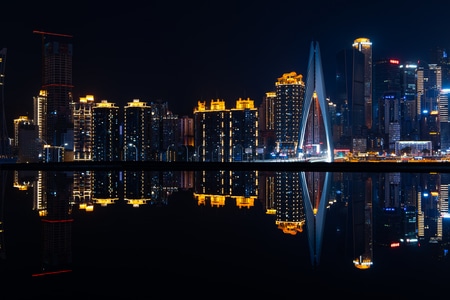 城市色彩-光影-城市-夜晚-夜景 图片素材