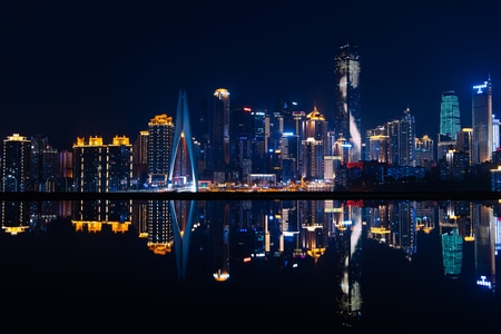 城市色彩-光影-城市-夜晚-夜景 图片素材
