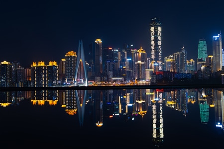 城市色彩-光影-城市-夜晚-夜景 图片素材