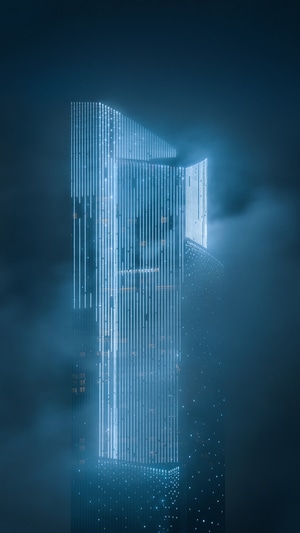 广州-我要上封面-城市天际线-珠江新城-东塔 图片素材