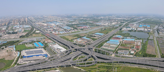 苏州-建筑-道路-高架-公路 图片素材