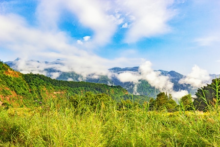 风光-山水-旅游-光影-芦山 图片素材