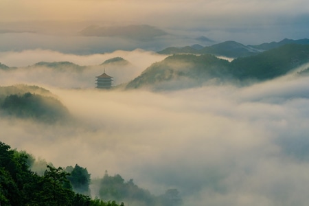 风景-云雾-原创-天台山-天台山 图片素材
