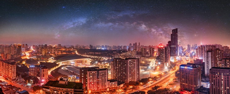 宅家-电脑传图-夜空-夜景-星空 图片素材