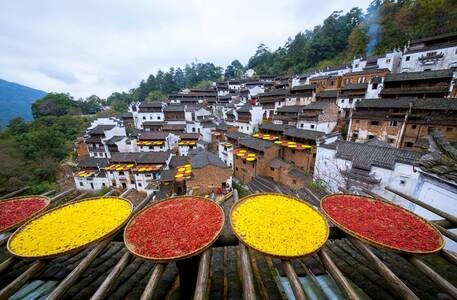 风景-秋景-色彩-旅拍-婺源 图片素材