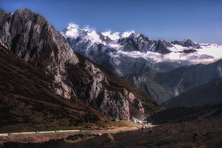 风光-黄龙风景区-秋色-高原-川西 图片素材