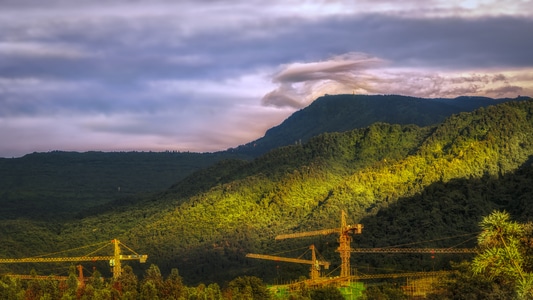 风光-夕阳-电脑传图-峨眉山-旅拍 图片素材
