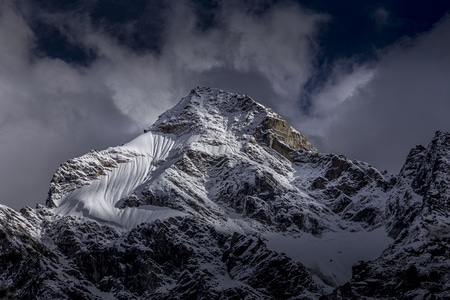 毕棚沟-雪山-山峰-雪-特写 图片素材