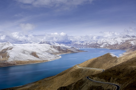 雪山-湖光山色-美景-户外-徒步 图片素材