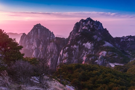 黄山-山-松-安徽-自然美 图片素材