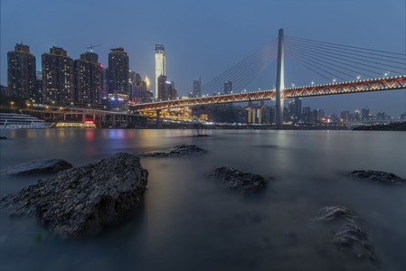 重庆夜景-重庆-夜景-倒影-反射 图片素材
