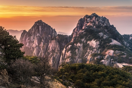 黄山-山-松-安徽-自然美 图片素材