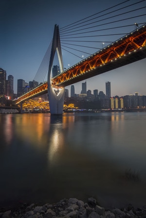 重庆夜景-重庆-夜景-倒影-反射 图片素材