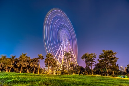 南宁-夜景-建筑-建筑外部-广西 图片素材