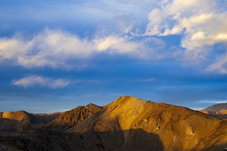 藏区-夕阳-风景-云-山 图片素材