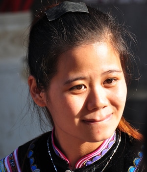 人文-民族-肖像-武汉加油-女人 图片素材