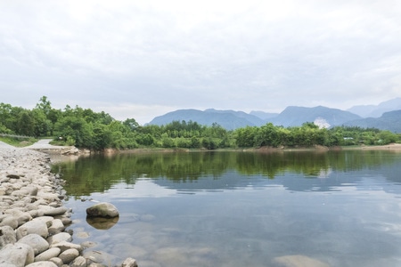 水库-倒影-风景-风光-自然 图片素材