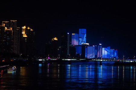 电脑传图-风光-夜景-都市风光-你好2020 图片素材