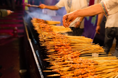 羊肉串-美味-金山-桌面壁纸-昆虫 图片素材